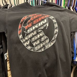 Large black Skin Industries shirt